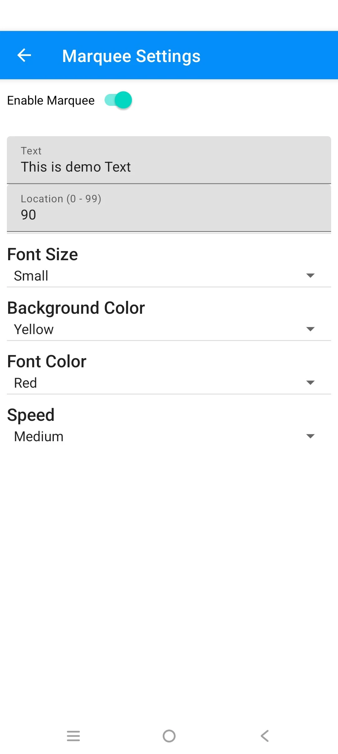 Watermark Settings